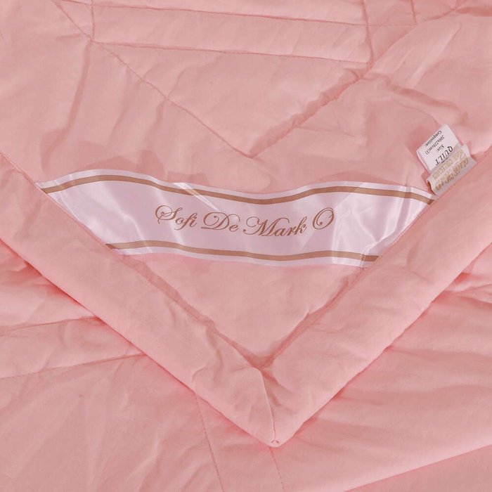Комплект постельного белья Сандра 160х220 персикового цвета - лучшие Комплекты в INMYROOM