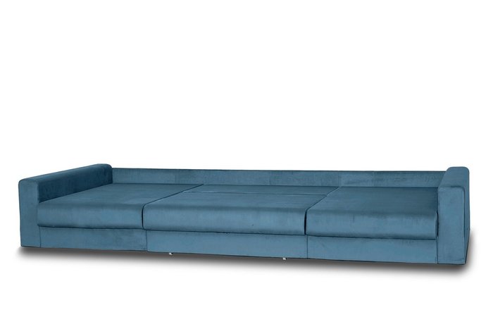 Угловой диван-кровать Модена синего цвета - купить Угловые диваны по цене 85120.0