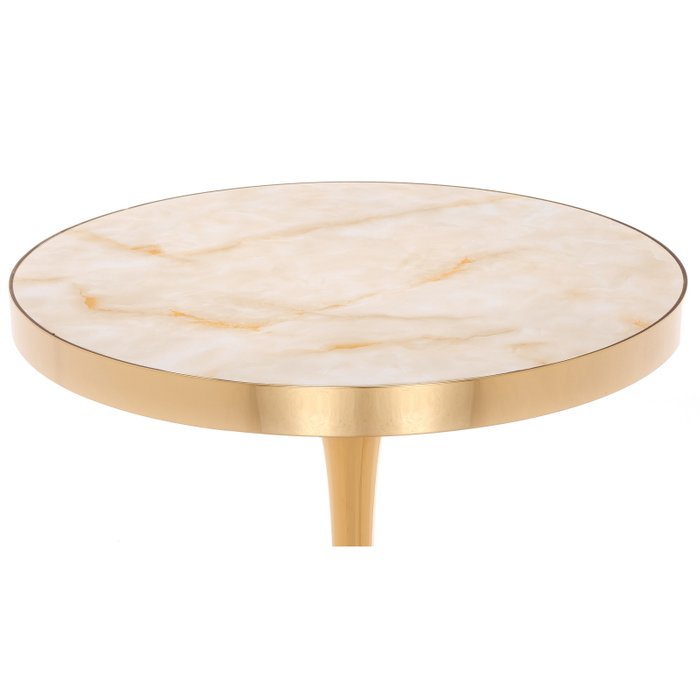 Обеденный стол Dorian с золотым основанием  - лучшие Обеденные столы в INMYROOM