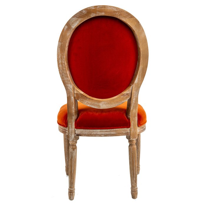 Стул Луи  Оранжевое солнце с велюровой обивкой - лучшие Обеденные стулья в INMYROOM
