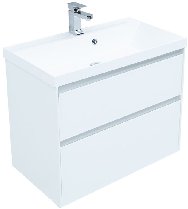 Гарнитур для ванной Гласс белого цвета - лучшие Ванные гарнитуры в INMYROOM