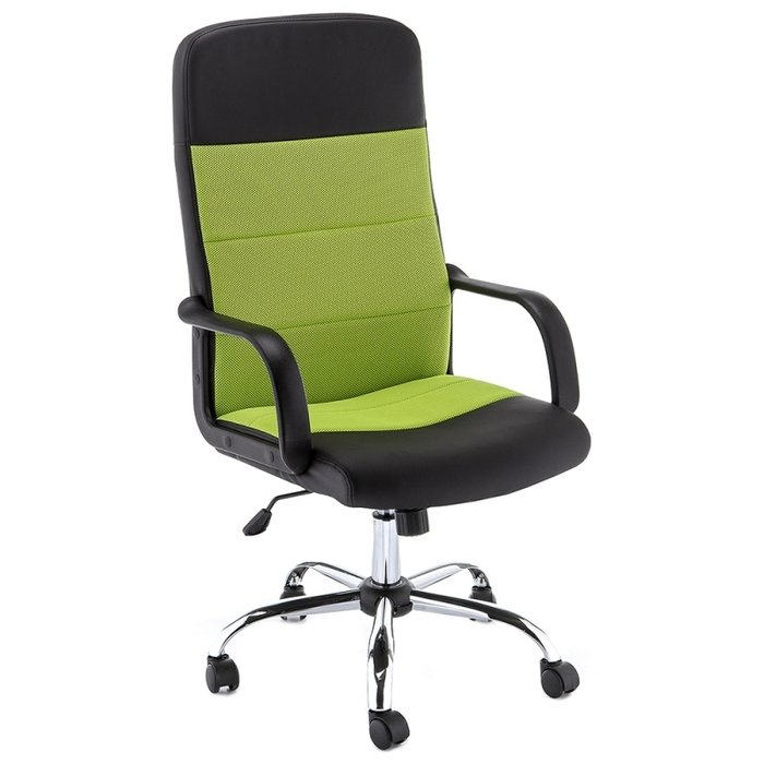 Компьютерное кресло Prosto черно-зеленого цвета