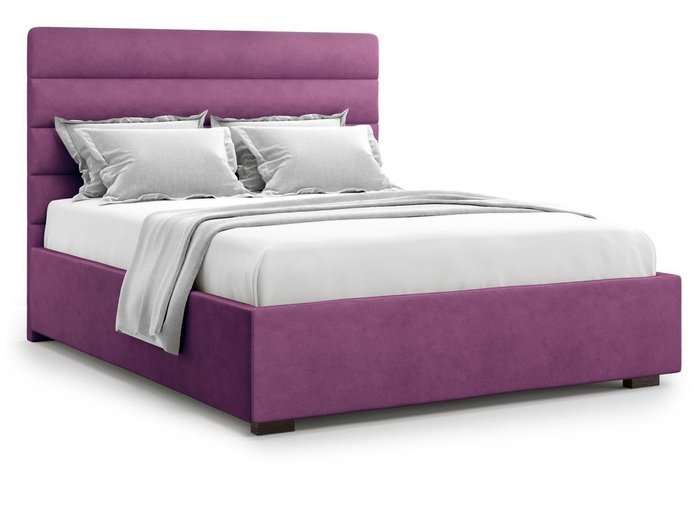 Кровать с подъемным механизмом Karezza 180х200 фиолетового цвета