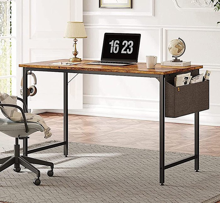 Офисный стол D002 120 бежево-коричневого цвета - лучшие Письменные столы в INMYROOM