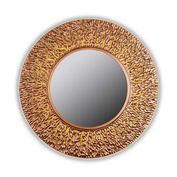 Настенное зеркало CORAL round bronze