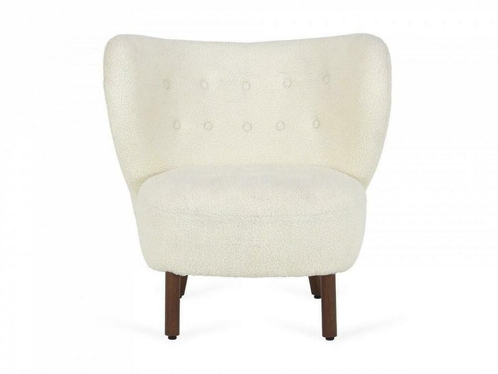 Кресло Lounge Wood белого цвета - купить Интерьерные кресла по цене 42480.0