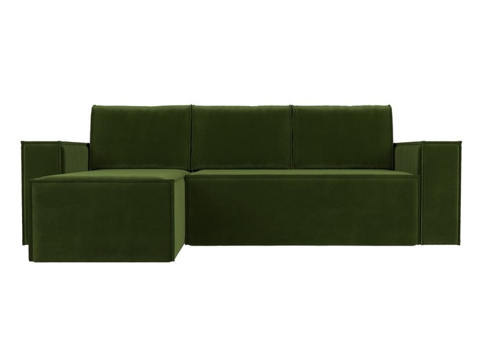 Угловой диван-кровать Куба зеленого цвета левый угол - купить Угловые диваны по цене 55999.0