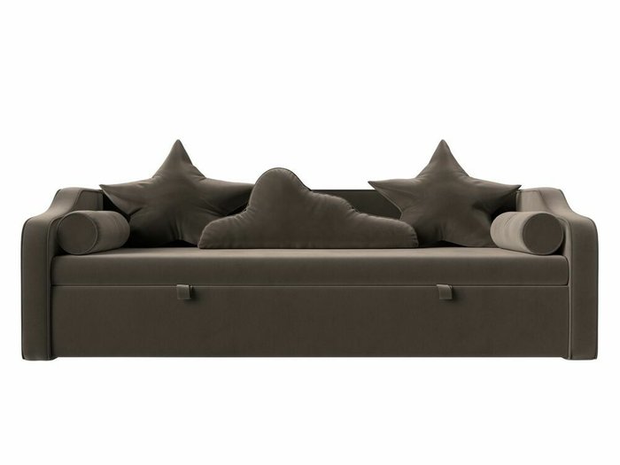 Детский диван-кровать Рико коричневого цвета  - купить Прямые диваны по цене 38999.0