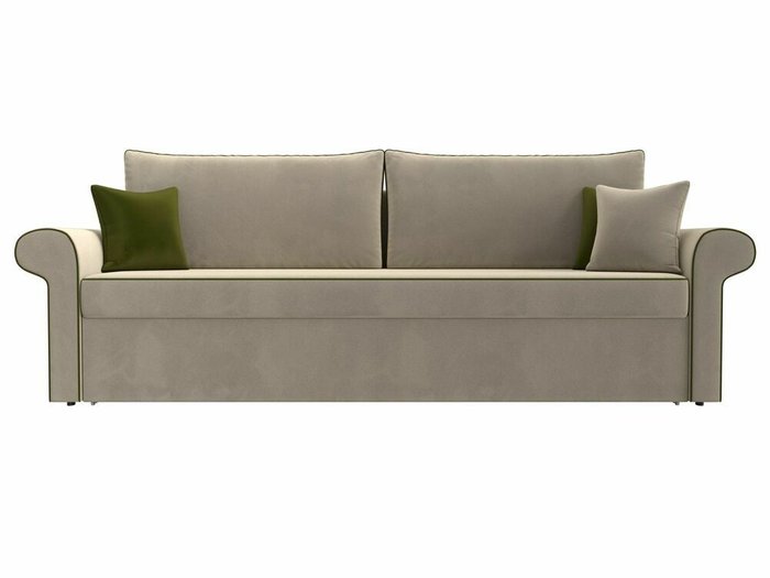 Прямой диван-кровать Милфорд бежевого цвета - купить Прямые диваны по цене 42990.0
