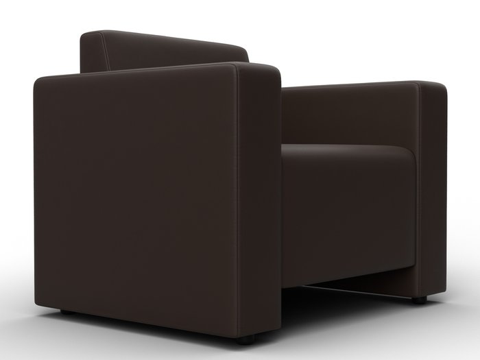 Кресло Лига-093 коричневого цвета (экокожа) - лучшие Интерьерные кресла в INMYROOM