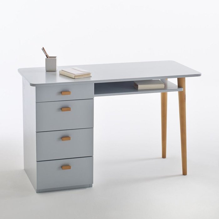 Письменный стол Jimi серого цвета - купить Письменные столы по цене 33539.0
