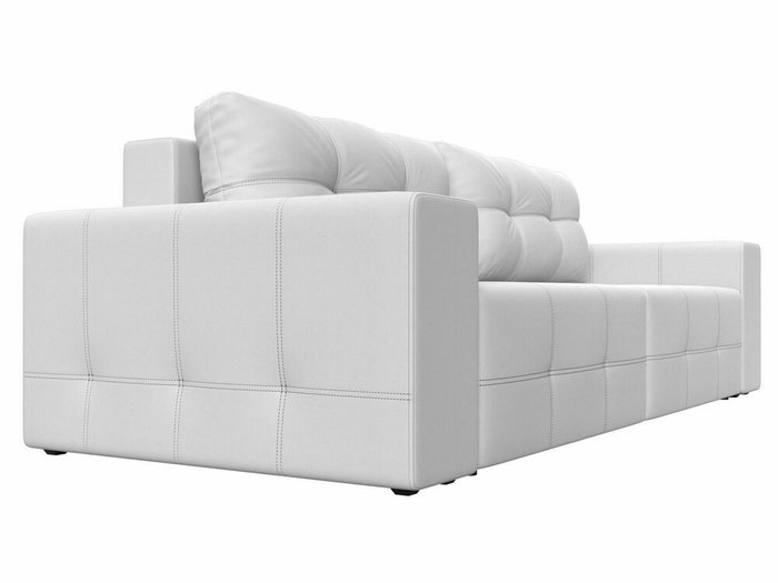 Прямой диван-кровать Перри белого цвета (экокожа) - лучшие Прямые диваны в INMYROOM