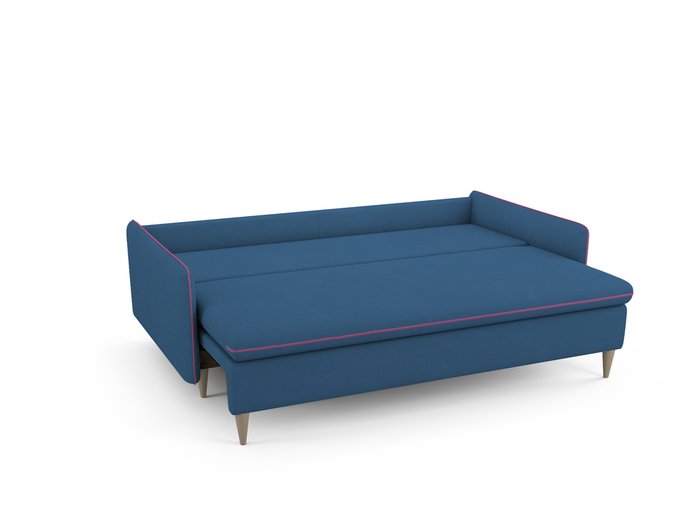 Диван-кровать Ron синего цвета - купить Прямые диваны по цене 57700.0