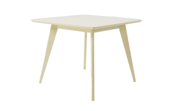 Стол обеденный Сканди S цвета слоновая кость