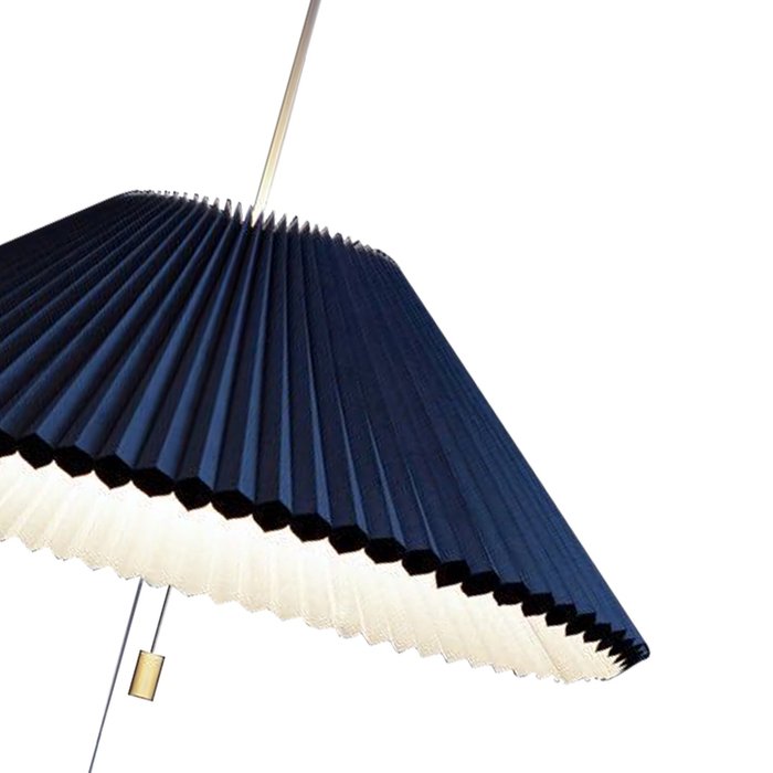 Подвесной светильник с бумажным абажуром синего цвета - купить Подвесные светильники по цене 20940.0
