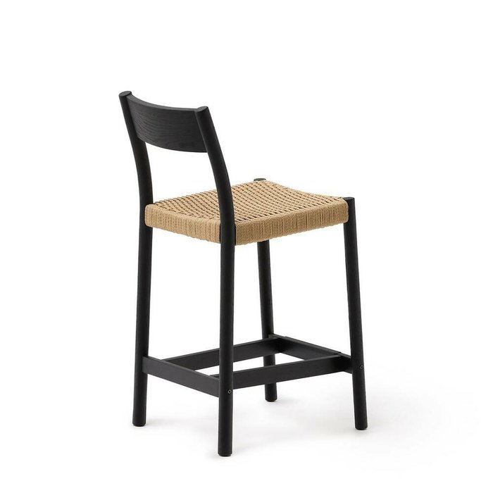 Полубарный стул Analy бежево-черного цвета - купить Барные стулья по цене 59990.0