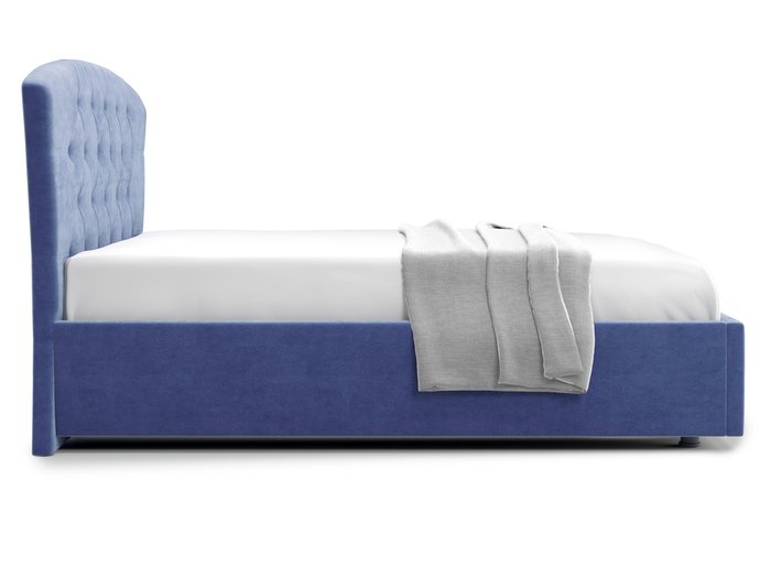Кровать Premo 160х200 синего цвета с подъемным механизмом  - лучшие Кровати для спальни в INMYROOM