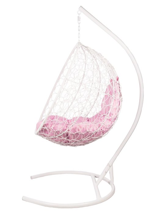 Кресло подвесное Kokos с розовой подушкой - лучшие Подвесные кресла в INMYROOM