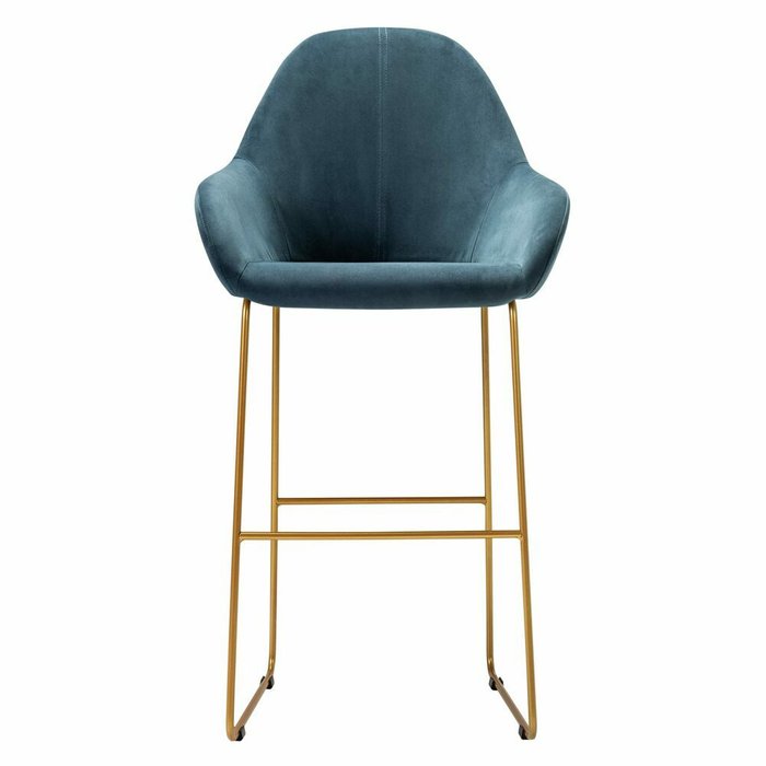 Стул барный Kent Diag синего цвета - купить Барные стулья по цене 13190.0