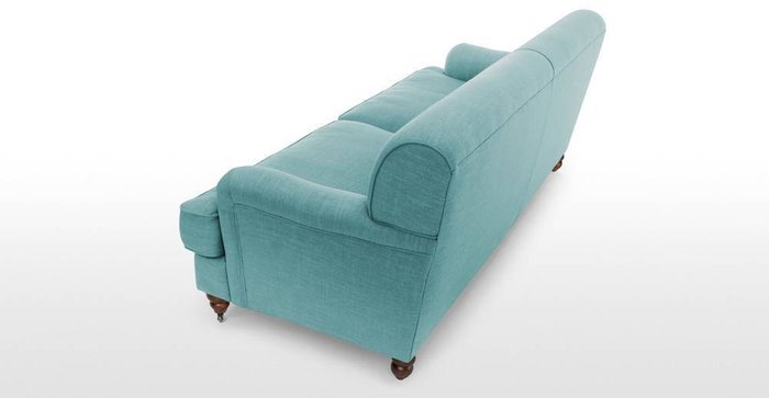 Раскладной диван Orson трехместный голубого цвета - купить Прямые диваны по цене 89400.0
