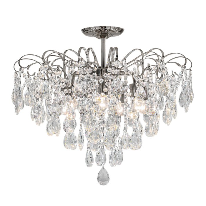 Люстра на штанге CROWN 1113/7PL Chrome (хрусталь, цвет прозрачный) Люстра на штанге CROWN 1113/7PL Chrome (хрусталь, цвет прозрачный)