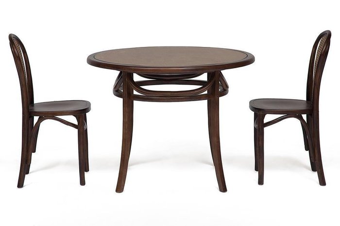 Стол обеденный Thonet темно-коричневого цвета - купить Обеденные столы по цене 28200.0