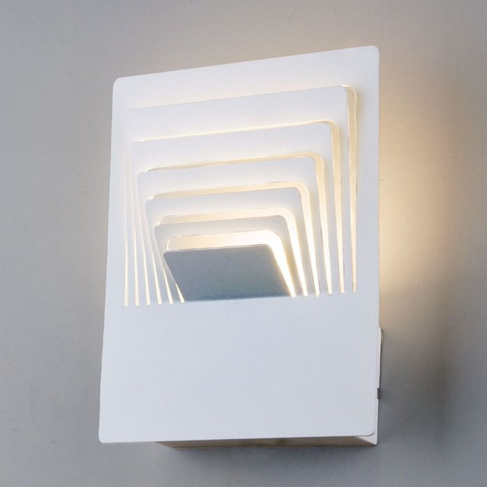 Настенный светодиодный светильник Onda LED белый MRL LED 1024 - лучшие Бра и настенные светильники в INMYROOM