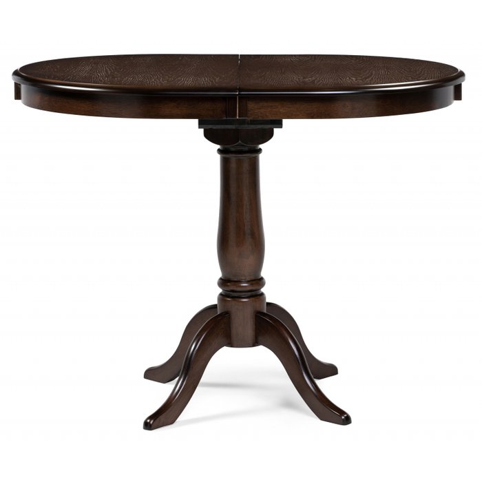 Раздвижной обеденный стол Moena 100х70 темно-коричневого цвета - купить Обеденные столы по цене 22450.0