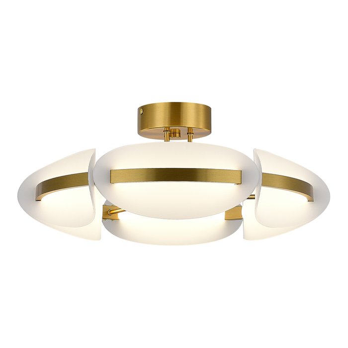 Светильник потолочный ST-Luce латунь/белый LED 1*45W 3000K ETOILE