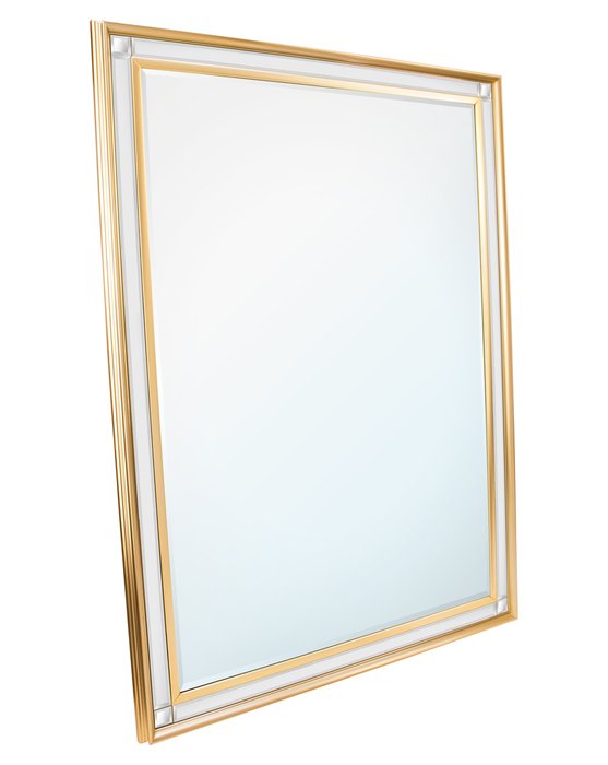 Настенное зеркало Такер в раме золотого цвета - купить Настенные зеркала по цене 24752.0