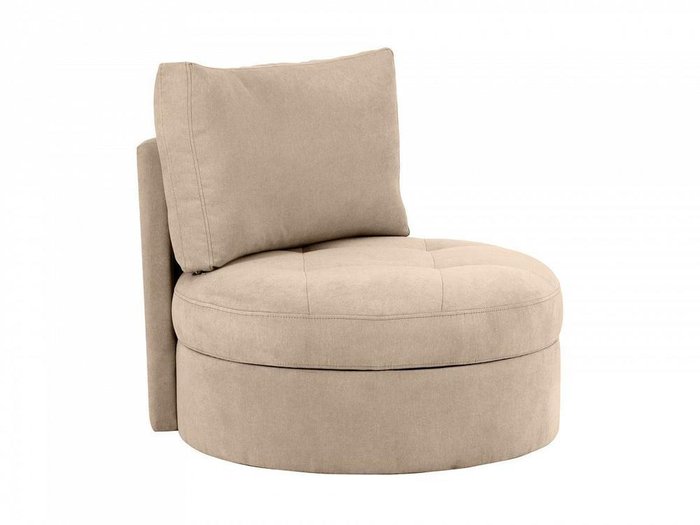 Кресло Wing Round бежевого цвета - купить Интерьерные кресла по цене 32580.0