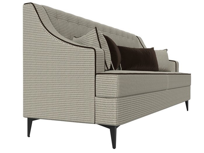 Прямой диван Марк серо-бежевого цвета - лучшие Прямые диваны в INMYROOM