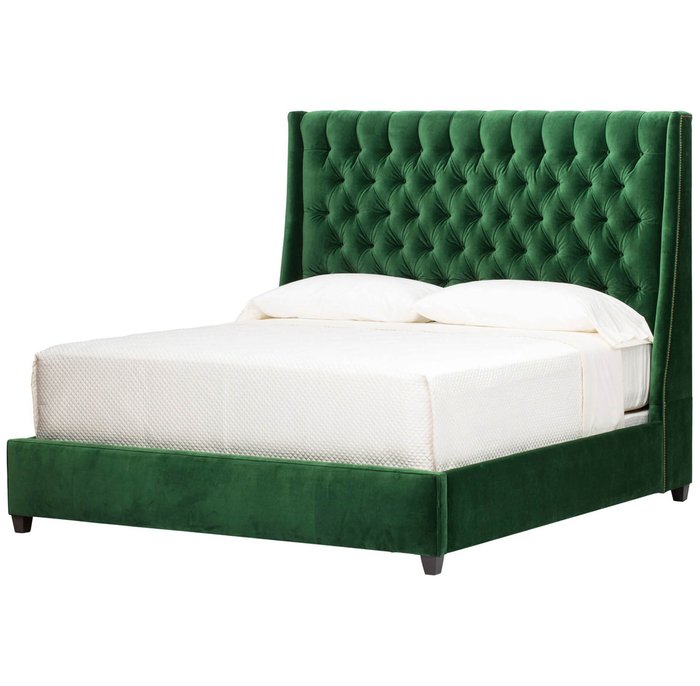 Кровать Ada зеленого цвета 160х200  - купить Кровати для спальни по цене 102000.0
