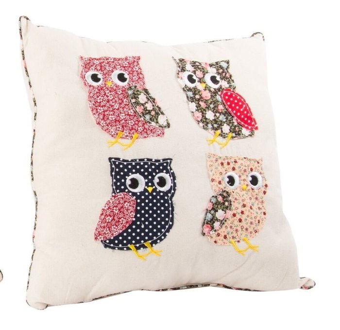 Декоративная подушка Owl из хлопка и полиэстера 