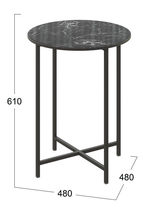 Кофейный стол черного цвета - купить Кофейные столики по цене 6299.0