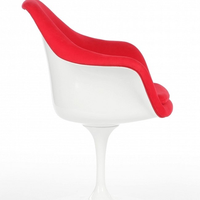 Cтул "Tulip" с подлокотниками и обитой спинкой - лучшие Обеденные стулья в INMYROOM