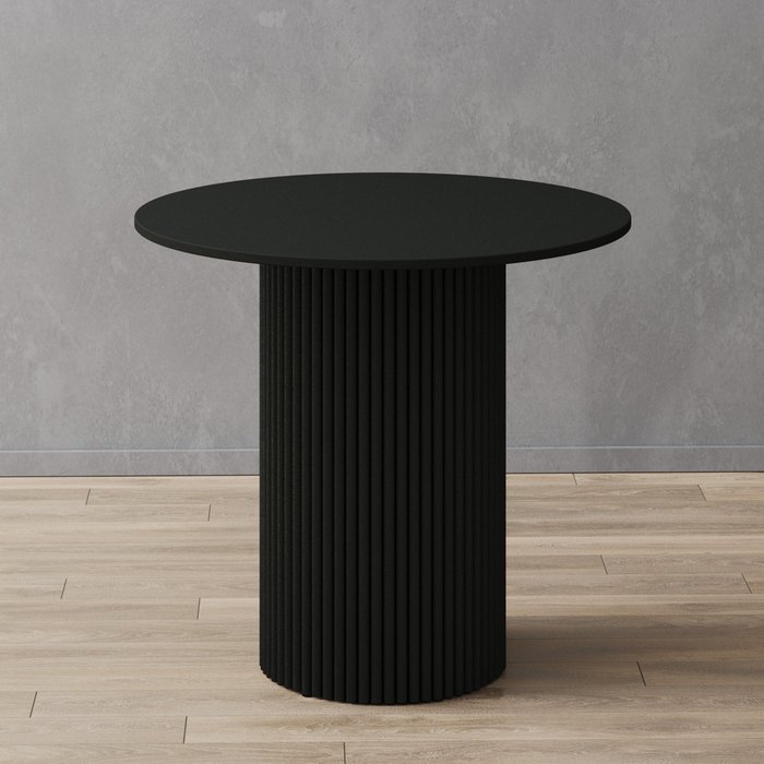 Обеденный стол Trubis Wood L 80 черного цвета - лучшие Обеденные столы в INMYROOM