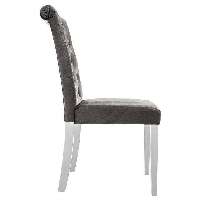 Стул Amelia white fabric grey серого цвета - купить Обеденные стулья по цене 7680.0 Стул Amelia white fabric grey серого цвета - купить Обеденные стулья по цене 7680.0