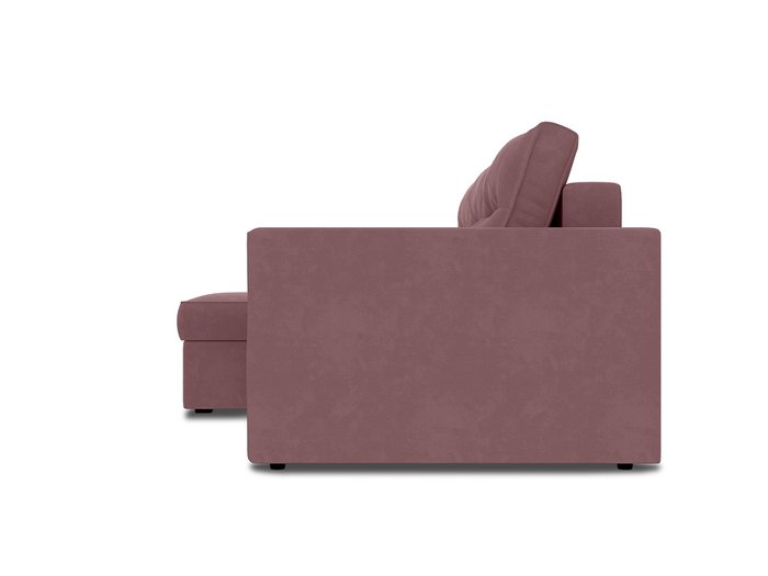 Угловой диван-кровать левый Macao темно-розового цвета - лучшие Угловые диваны в INMYROOM