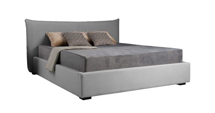 Кровать Mainland 200х200 серого цвета