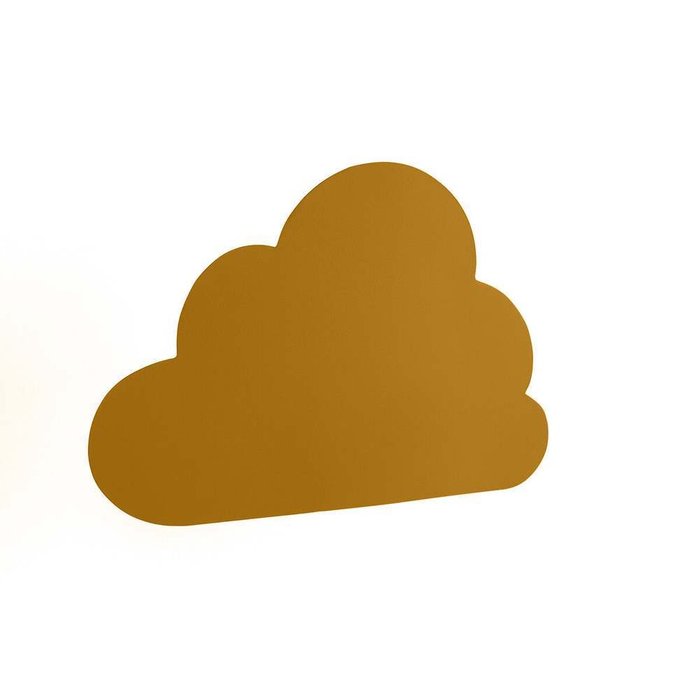 Ночник в форме облака из металла Hodei желтого цвета