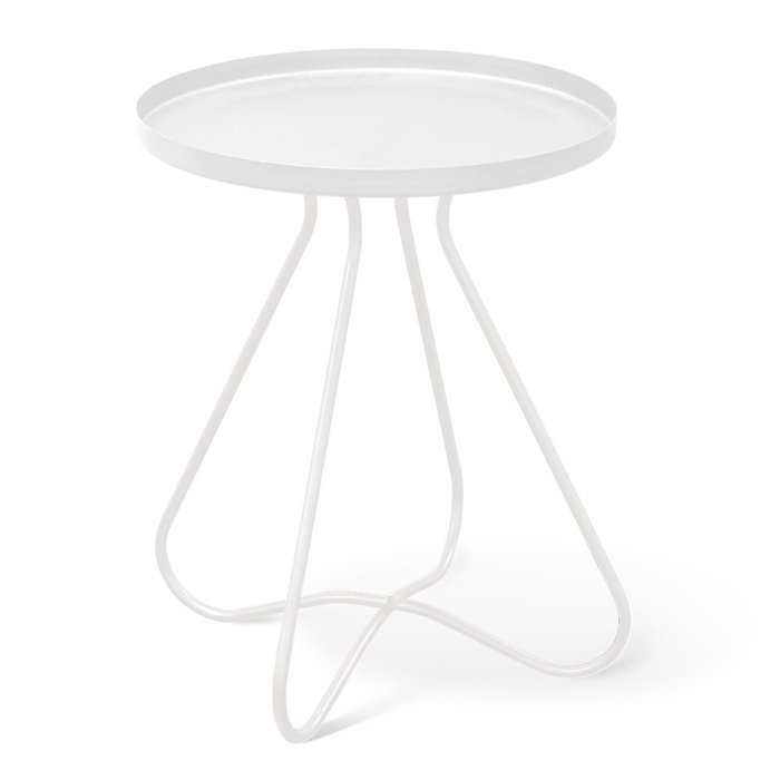 Комплект серировочных столиков Ансбах белого цвета - лучшие Сервировочные столики в INMYROOM