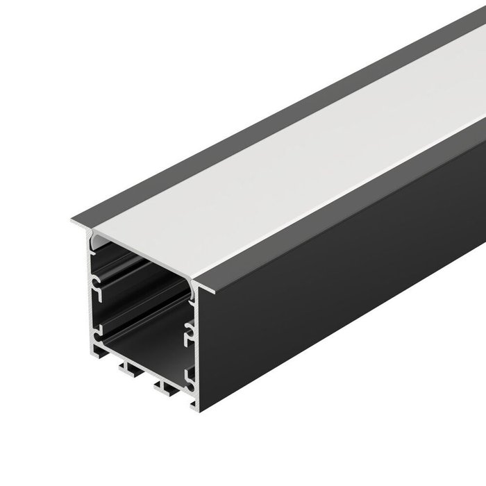 Профиль для ленты Linia-S 057040 (алюминий, цвет черный) Профиль для ленты Linia-S 057040 (алюминий, цвет черный)