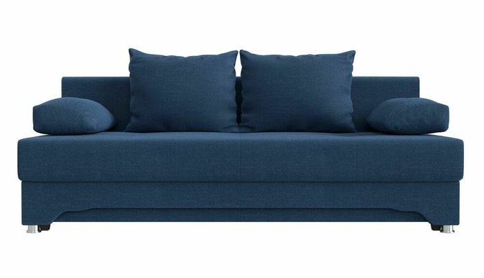Диван-кровать Ник синего цвета - купить Прямые диваны по цене 25990.0