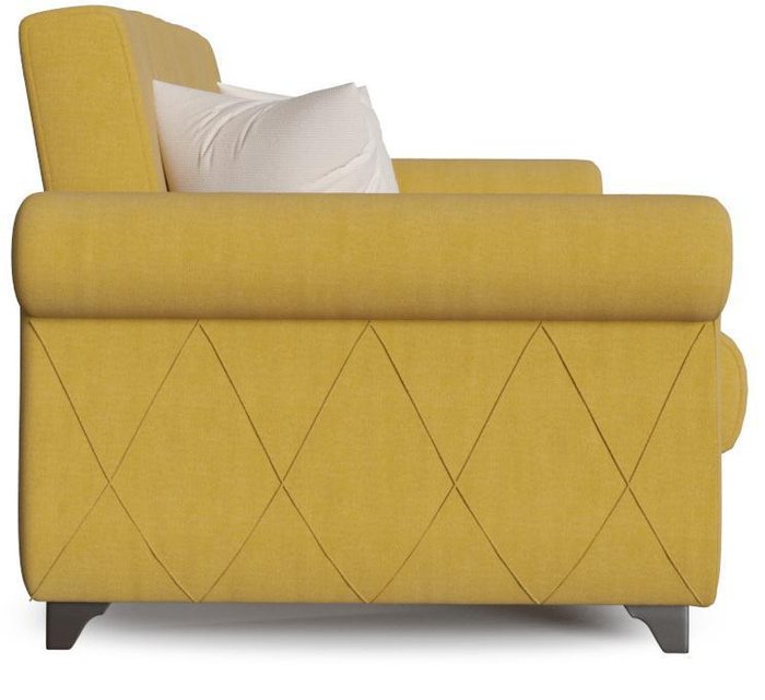 Диван-кровать прямой Эвора горчичного цвета - лучшие Прямые диваны в INMYROOM