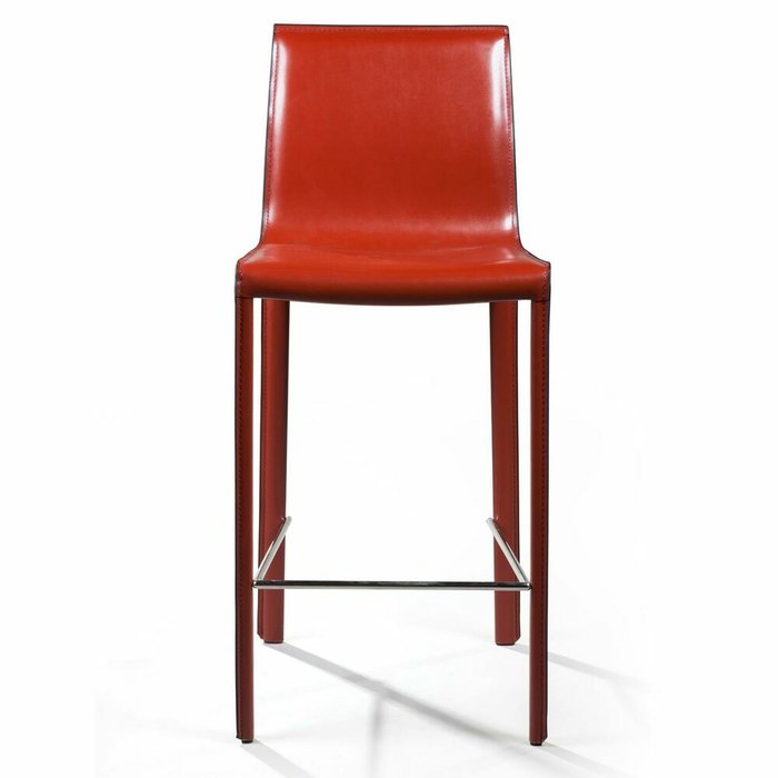 Стул полубарный Barrie красного цвета - купить Барные стулья по цене 33900.0