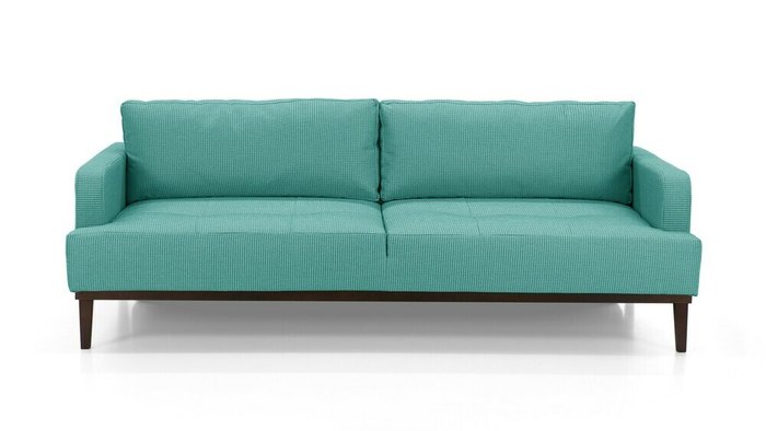 Диван-кровать Бендиго Лайт бирюзового цвета - купить Прямые диваны по цене 61600.0