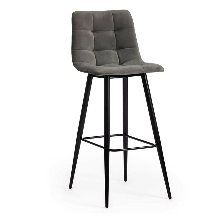 Комплект из двух барных стульев Chilly серого цвета - купить Барные стулья по цене 12280.0