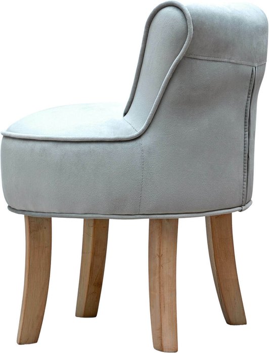 Стул в обивке из велюра светло-серого цвета - купить Обеденные стулья по цене 14305.0
