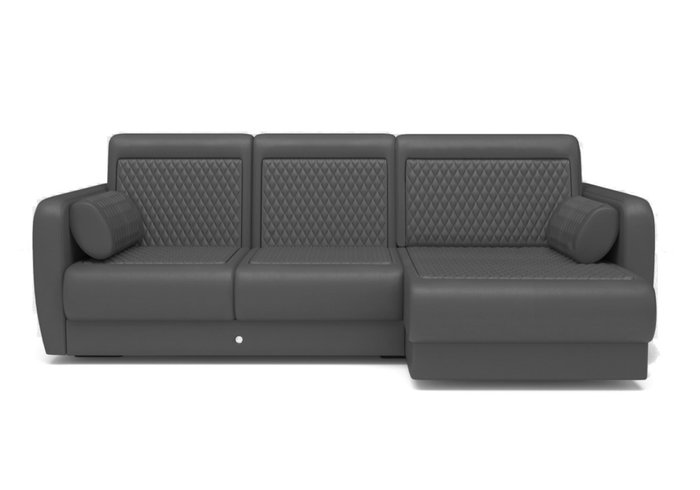Угловой диван-кровать черного цвета